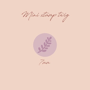 Twig Mini Stamp - Polymer Clay Stamp, Polymer Clay Embosser, Polymer Clay Tool, Slab Texture Tools,Pottery Stamp, Soap Stamp, Spring