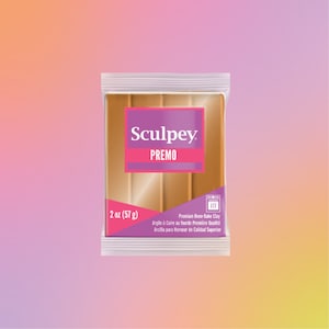 Sculpey Premo Gold 57g, polymer clay wholesale, oven bake clay for jewelry, metallic clay, fresh clay, polymer clay tool, clay cutter