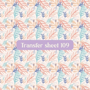 Feuille de transfert 109, papier de transfert, feuille de transfert d&#39;argile polymère, papier soluble dans l&#39;eau, outil de fabrication de boucles d&#39;oreilles en argile, transferts d&#39;image en argile polymère