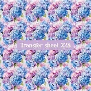 Hydrangeas, flower polymer clay transfer sheet, water soluble paper, clay earring tool, polymer clay image transfer