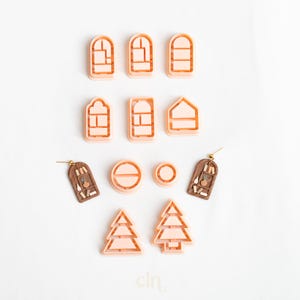 Bookshelf cutters - 10 styles, Embossed cutter, booklover earrings, book earrings, microcutter, Christmas cutter, Shelf, booktok,