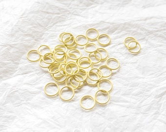 50 anelli di salto pastello, 10 e 8 mm, anelli di salto rivestiti in metallo, anelli aperti, forniture di gioielli, anelli di salto colorati, risultati di componenti per orecchini
