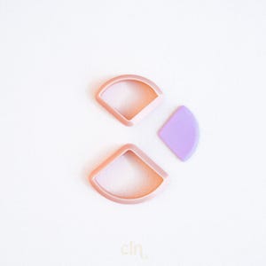 Fan, polymer clay cutter, basic shape cutter, sharp cutter clay tools, Cookie cutters, Metal clay supplies, air dry clay