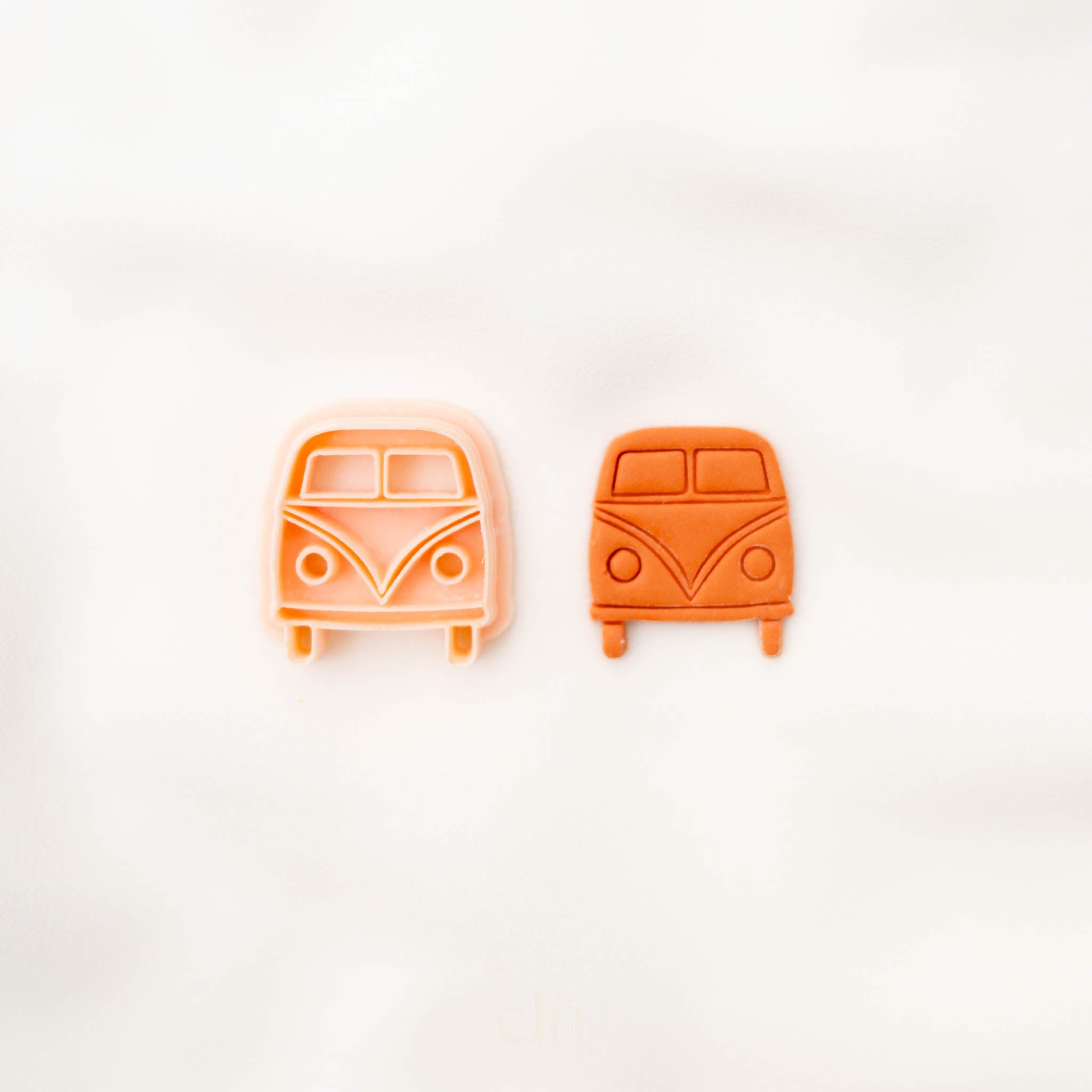 VW retro van clay cutter, polymer clay cutters, clay tools, Cookie cutters, Polymer clay supply, Metal clay supplies, air dry clay