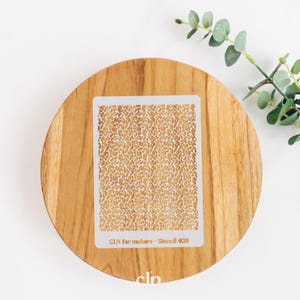 Leopard print polymer clay stencil, reusable texture stencil, paint stencil, polymer clay tools, clay supplies, plastic stencil, silk screen