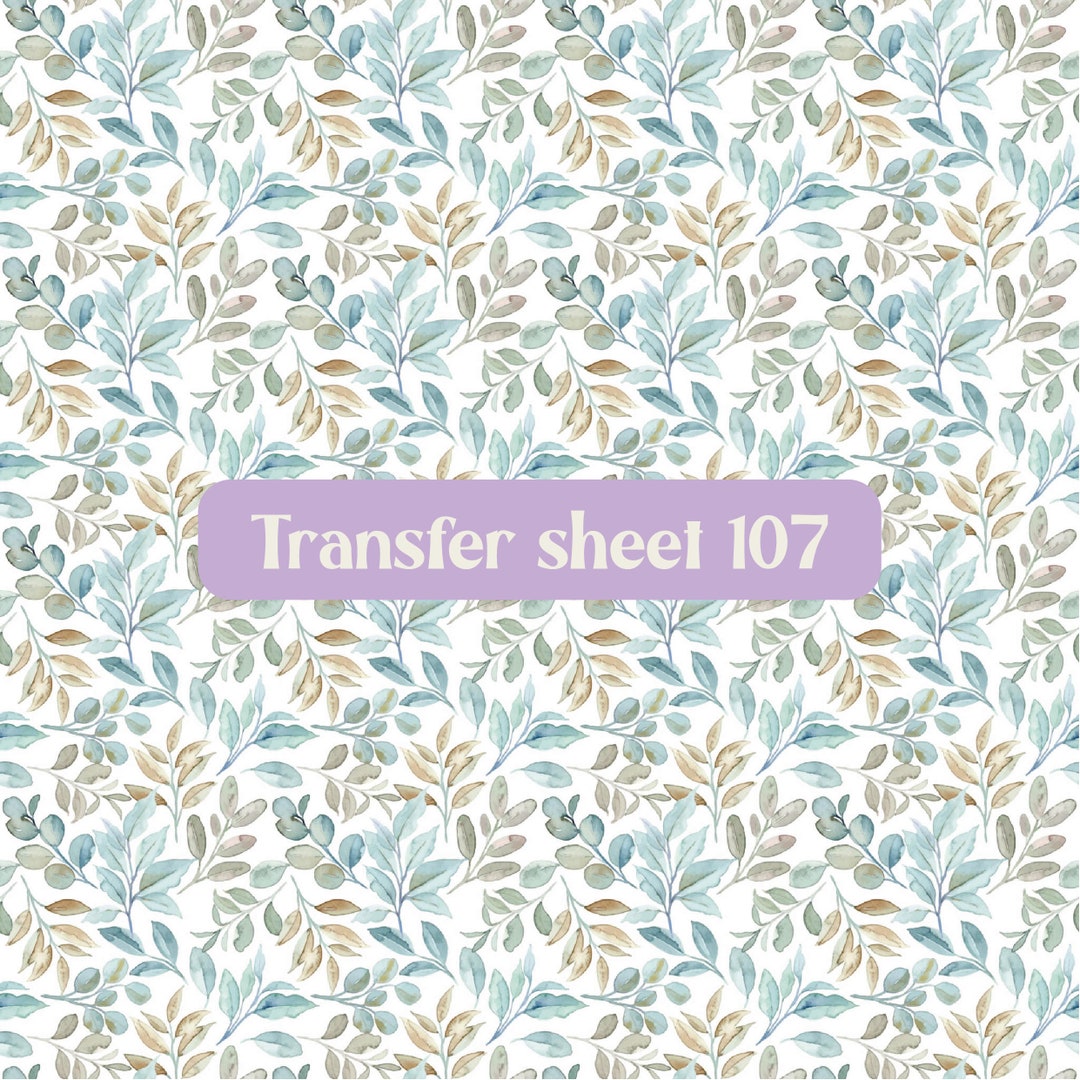 Transfer Sheet 107, Transfer Paper, Polymer Clay Transfer Sheet, Water ...