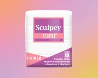 Sculpey Soufflé Igloo 48g, polymer clay wholesale, oven bake clay for jewelry, white clay, fresh clay, polymer clay tool, clay cutter