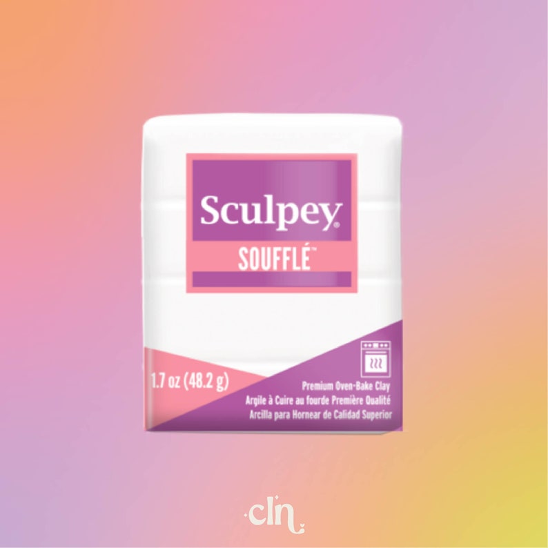 Sculpey Soufflé Igloo 48 g, vente en gros de pâte polymère, pâte à modeler au four pour bijoux, argile blanche, argile fraîche, outil pour pâte polymère, emporte-pièce image 1