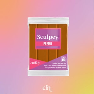 Sculpey Premo Raw Sienna 57g, polymer clay wholesale, oven bake clay for jewelry, brown clay, fresh clay, polymer clay tool, clay cutter
