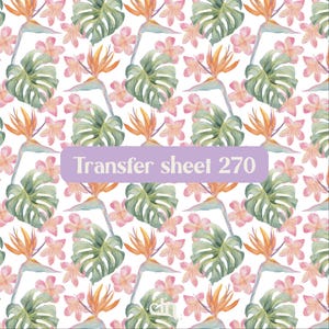 Feuille de transfert d&#39;argile polymère Feuilles de Monstera et fleur d&#39;oiseau de paradis, papier soluble dans l&#39;eau, outil de boucle d&#39;oreille en argile, transfert d&#39;image en argile polymère