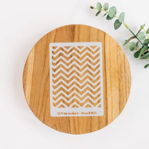 Zigzag line 5mm wide polymer clay stencil, reusable texture stencil, paint stencil, polymer clay tools, clay supplies, plastic stencil