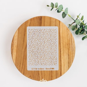 Small dots polymer clay stencil, reusable texture stencil, paint stencil, polymer clay tools, clay supplies, plastic stencil, silk screen