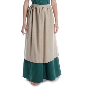 Medieval Apron Repanse made of cotton brown, red, green, beige, white | HEMAD garb LARP | Reenactment | Cosplay