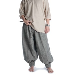 Mittelalterliche Wikinger Rus-Hose Munin Fischgräten-Muster | Vikings Fishbone pants