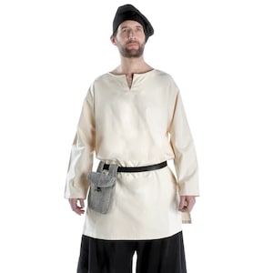 Sac ceinture médiéval Viking en coton Widia à motif à chevrons | Vêtement HEMAD