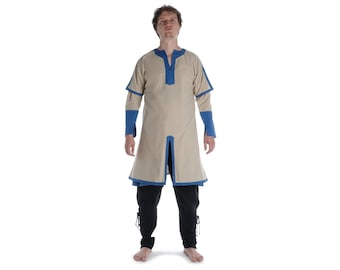 Medieval Viking tunic Thor short sleeve made of cotton | LARP robe