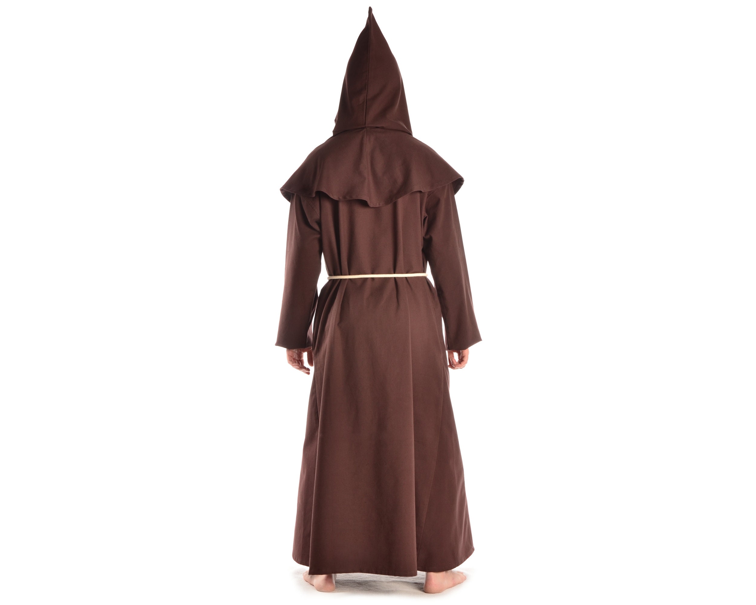 Medieval Robe for Monk, Priest, Sorcerer | Medieval Cowl