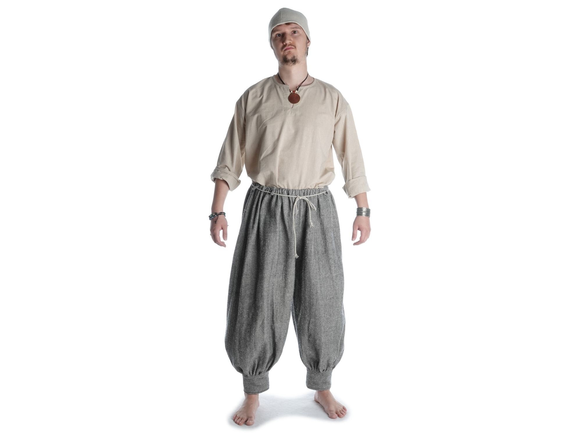 PASBYXOR BAGGY PANTS Early Medieval Viking Wool Baggy Pants/trousers for  Viking Reenactors and Viking Man Costume Historical Pattern -  Canada