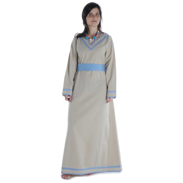 Viking dress medieval outer garment women's Hildr cotton