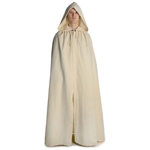 Goldemar Medieval Hooded Cotton Cloak for Men | Authentic Medieval LARP Cape | HEMAD Garb | Medieval Coat