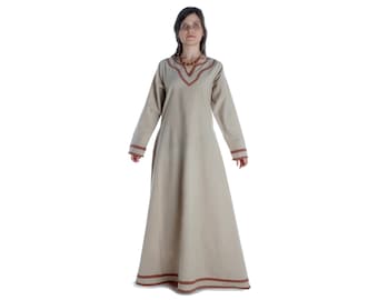 Viking dress medieval underdress cotton summer dress women Hildr | HEMAD clothing