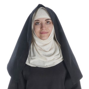 Medieval Velan Nuns Headgear Hildegard made of cotton