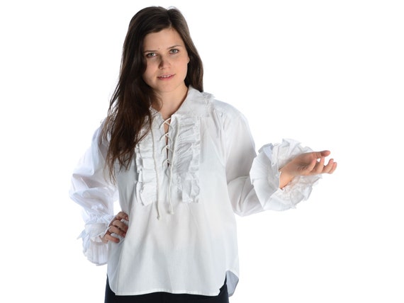 cotton ruffle blouse