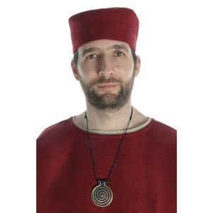 Viking necklace Sunna with spiral pendant (6 cm) | LARP jewelry chain