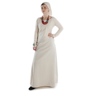 Medieval Dress Lacing LARP Hildegunde Cotton Light Blue, Light Green, Royal Blue, Red, White, Black HEMAD Garb Cosplay Reenactment