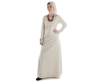 Medieval Dress Lacing LARP Hildegunde Cotton Light Blue, Light Green, Royal Blue, Red, White, Black HEMAD Garb Cosplay Reenactment