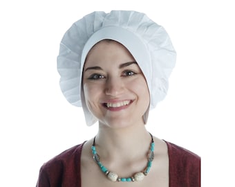 Medieval hood headgear women&#39;s Lunete made of cotton | Medieval | HEMAD garment LARP