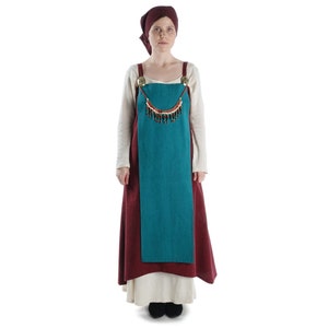 Viking overdress (surcot) medieval surplice Skuld made of cotton | Surcot dress | HEMAD LARP garment | Medieval dress