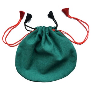 Medieval alms bag Kyot (14 x 16 cm) made of cotton | HEMAD LARP clothing | Bag