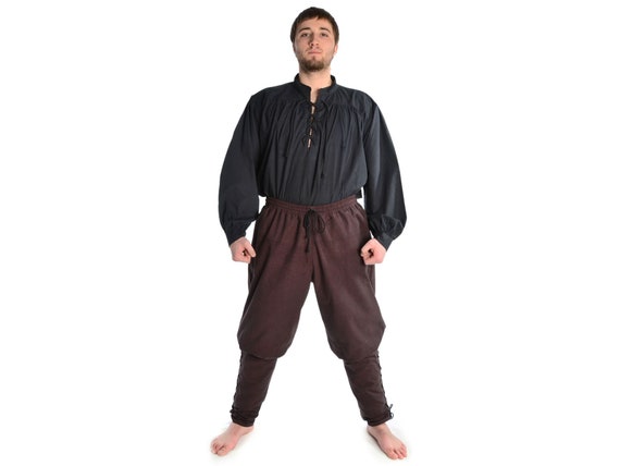Children Clothing Pure Cotton HEMAD Kids Medieval Tunic Brown-Green-Beige