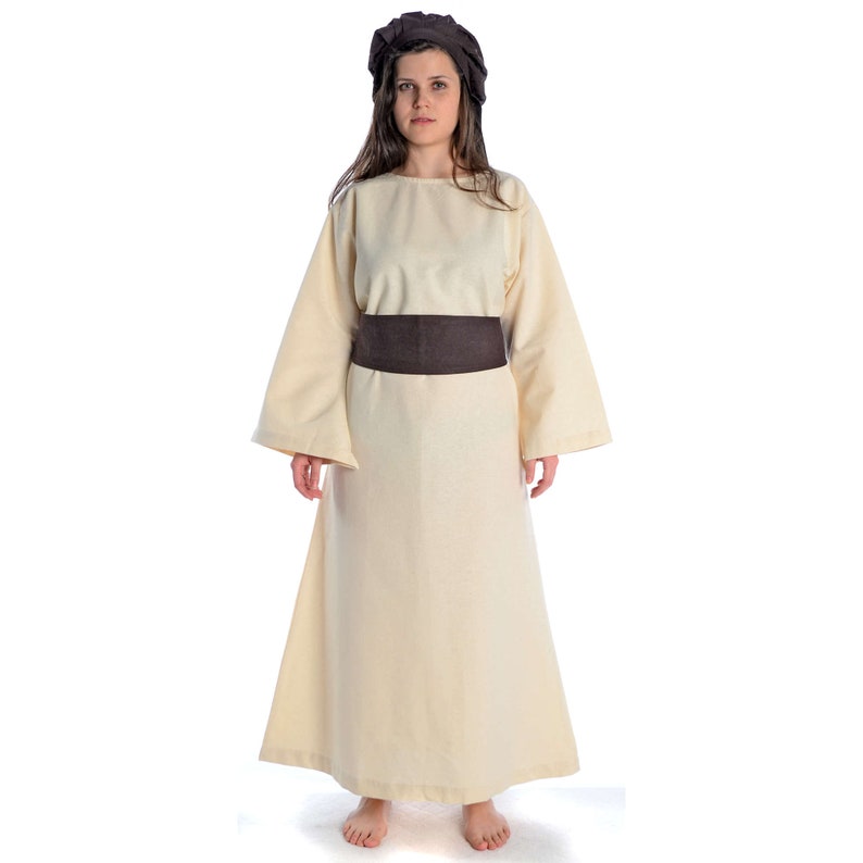 Green HEMAD Garb LARP Medieval Belt Sangive Cotton Red Brown
