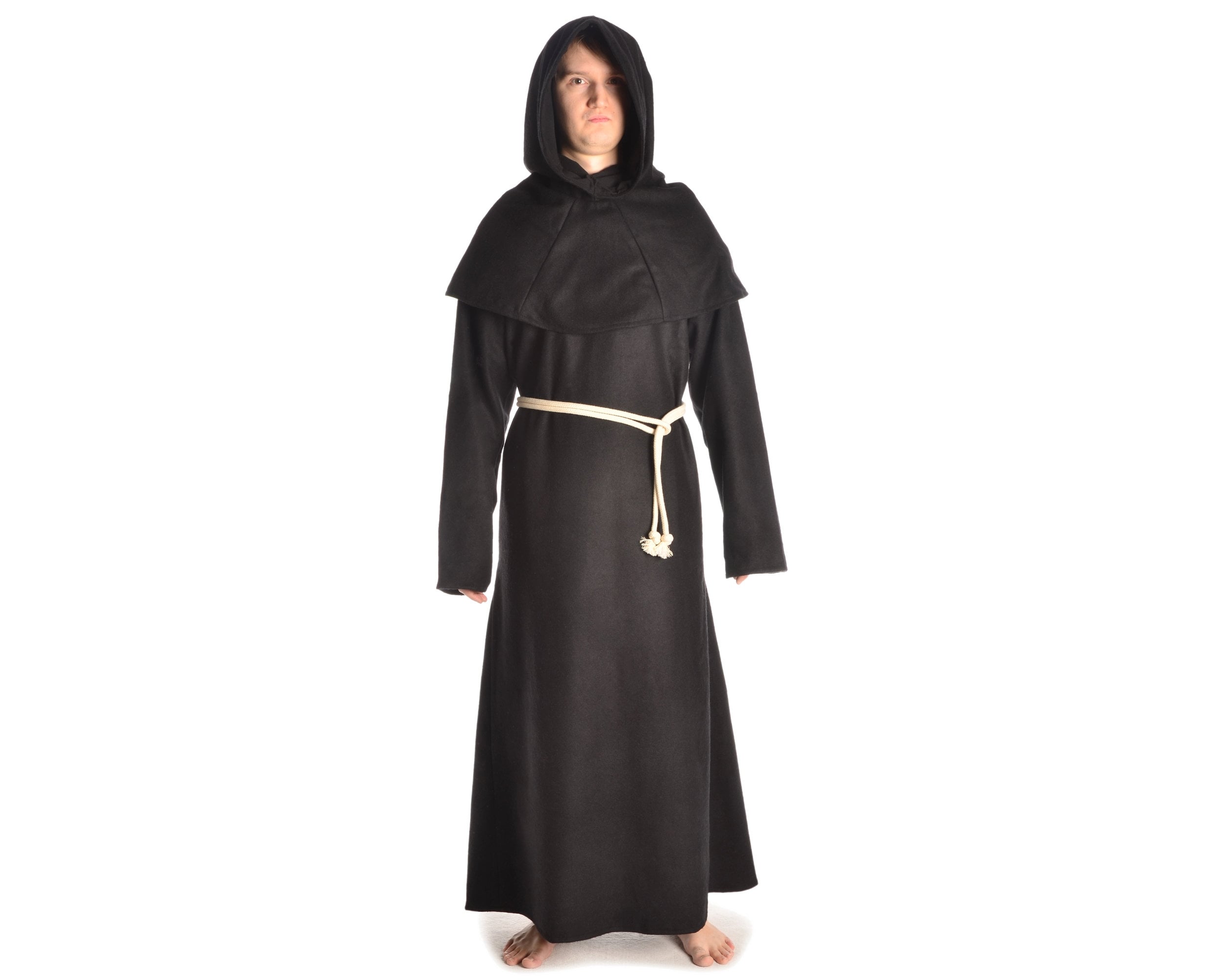 Medieval Monk's Robe Halzebier Made of Wool Felt (set: Tunic, Hood ...