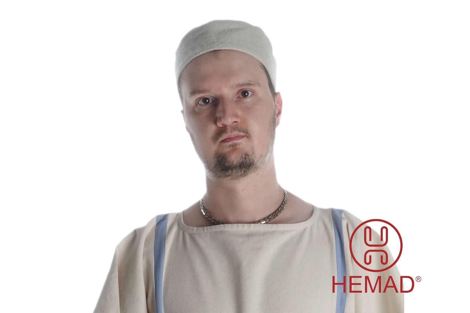 Pileus Roman Headgear Roman Cap Hat Beige Wool Antique | HEMAD Garments ...