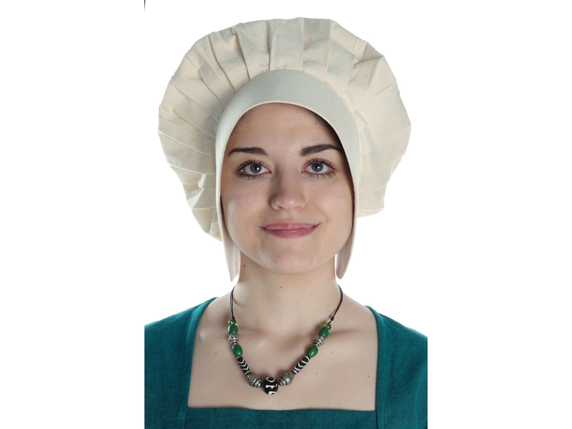 Mittelalter Haube Kopfbedeckung Damen Lunete aus Baumwolle Mittelalterliche  HEMAD Gewandung LARP - .de