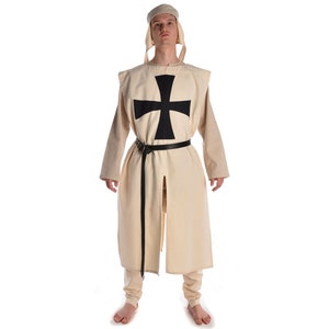 Teutonic Knights&#39; Tabard Nail Ring Made of Cotton | HEMAD LARP Garb | Teutonic Order Tabard | Cosplay & Reenactment