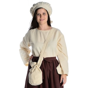 Sac médiéval à lacets en coton (petit sac pochette) | Sac à bandoulière GN | tenue HEMAD