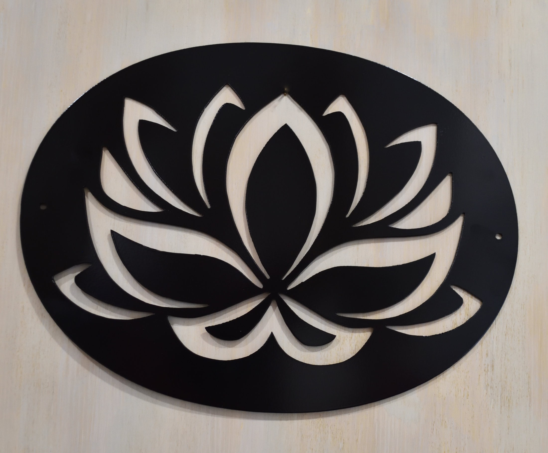 Metal Lotus Flower Wall Decor Handmade Indoor or Outdoor Etsy Australia