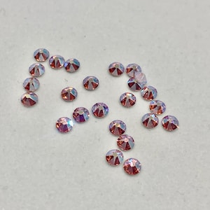 Swarovski 2088 (SS9/SS12) - Flatback Crystal - Light Rose AB - nail art