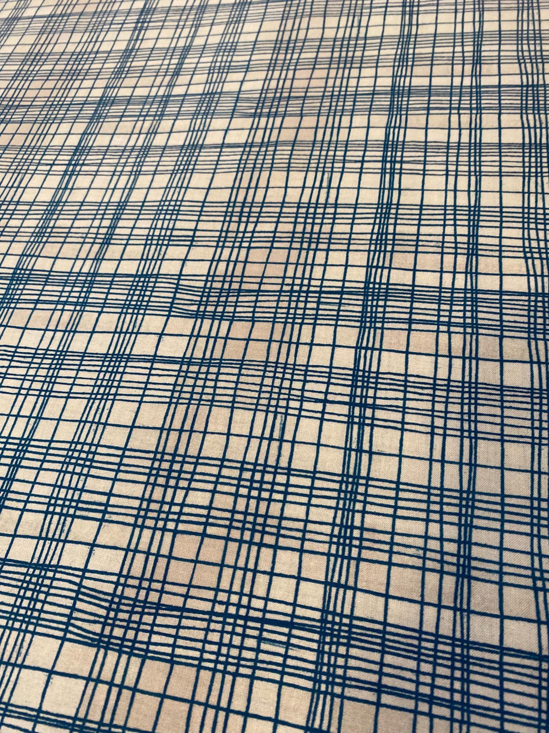 Blue Plaid Fabric, String Theory Collection, Windham Fabrics Half Yard ...