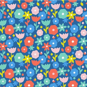 Over The Rainbow Flower by Ampersand Designs for Paintbrush Studios is a perky, happy and fun floral with lots of colors