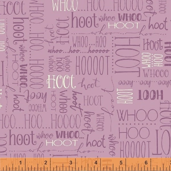 Owl Words - Whoos Hoo by Windham - Looks wonderful with the quirky owl fabric.