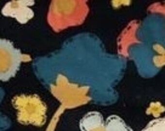Floral Cotton Fabric, Art Gallery Fabrics, Colorful Flowers, Half Yard