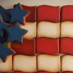 Stars and Stripes Cutters for American Flag Platter