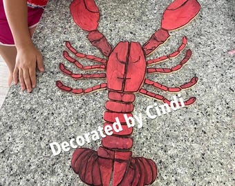 Große Crawfish Cookie Cutter Platte