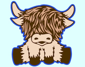 Highlands cow cookie cutter