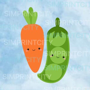 Peas and Carrots Cookie Cutters